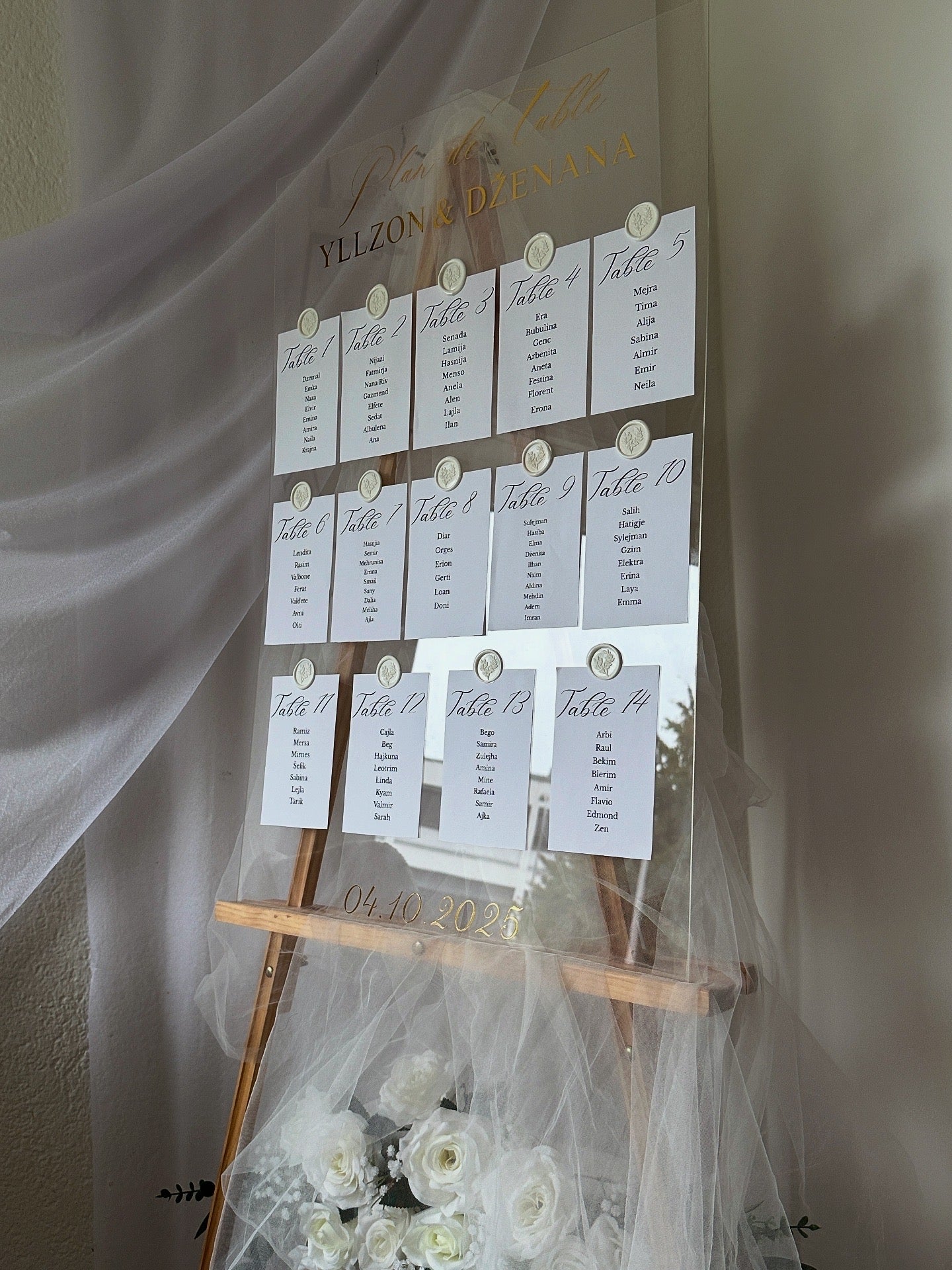 Find Your Seat – Acrylic Wedding Seating Sign