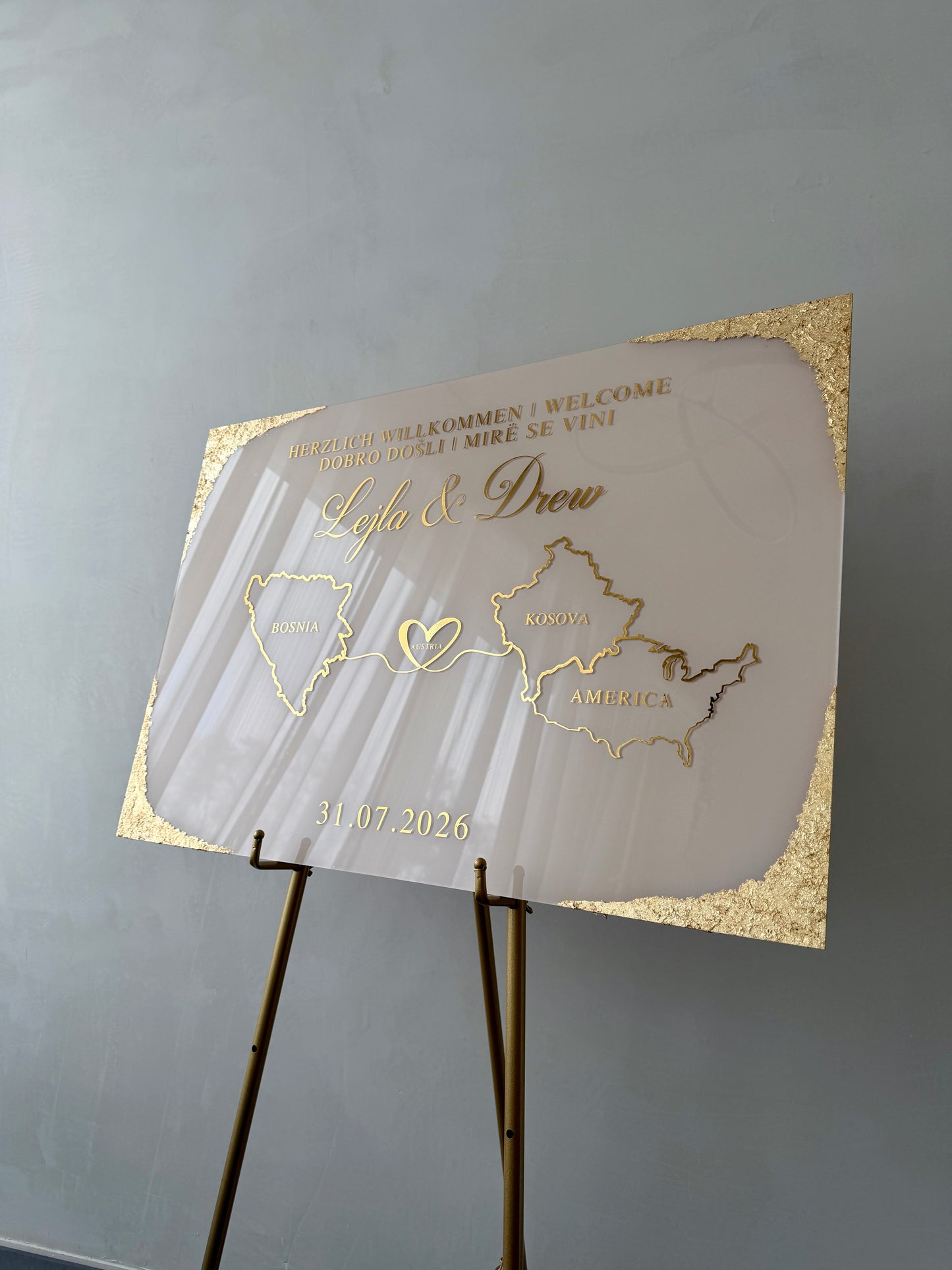Love Without Borders -Wedding Sign