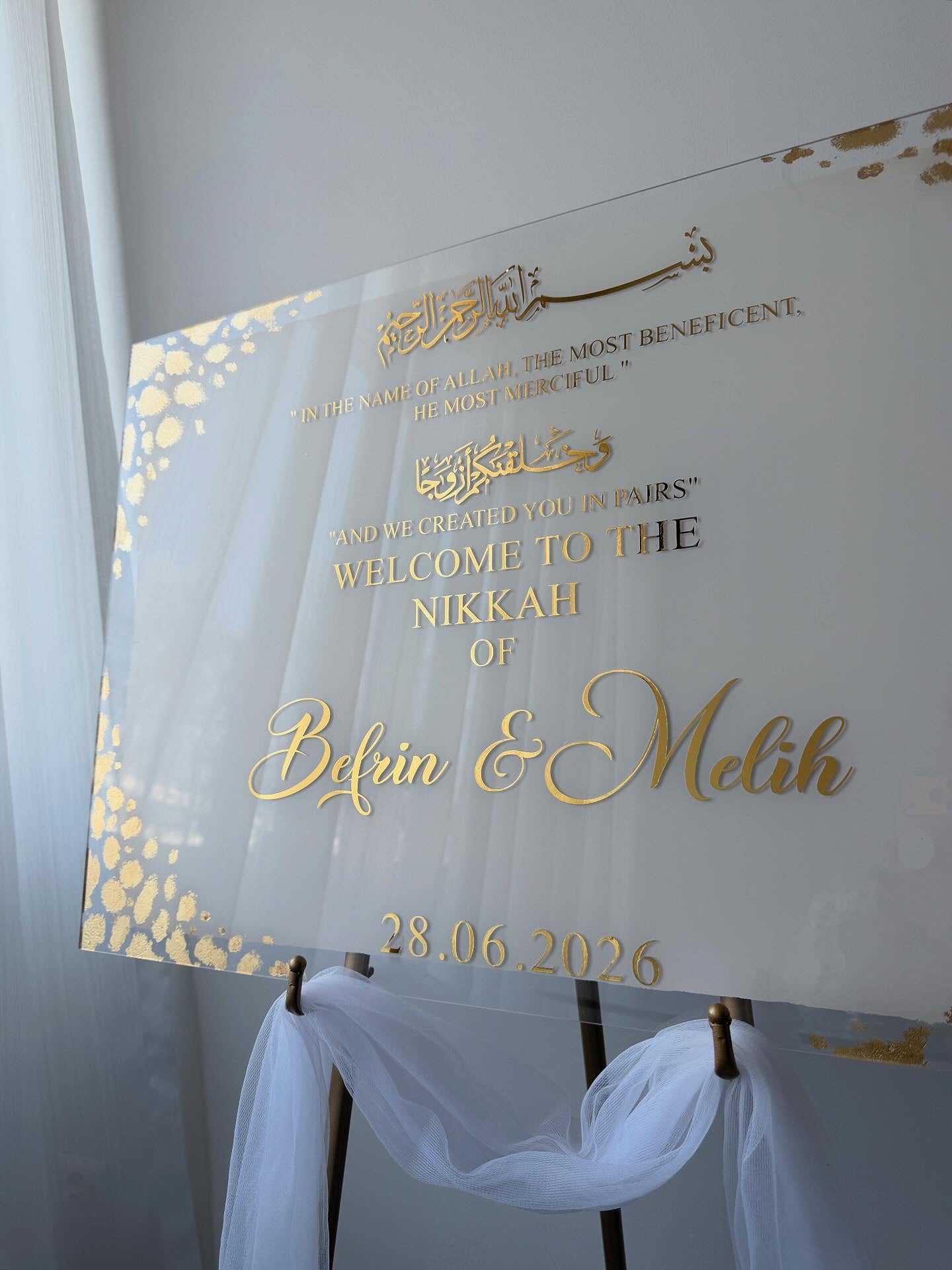 Ayat of Love – Nikkah Wedding Sign