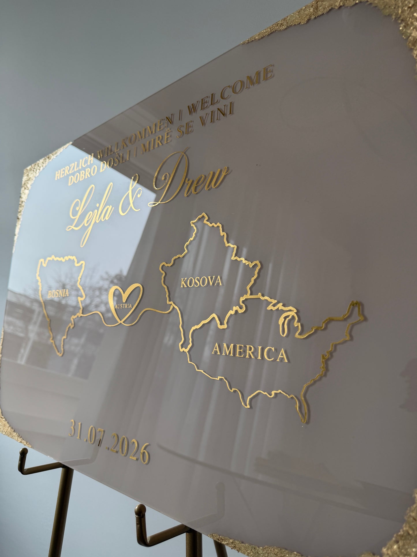 Love Without Borders -Wedding Sign