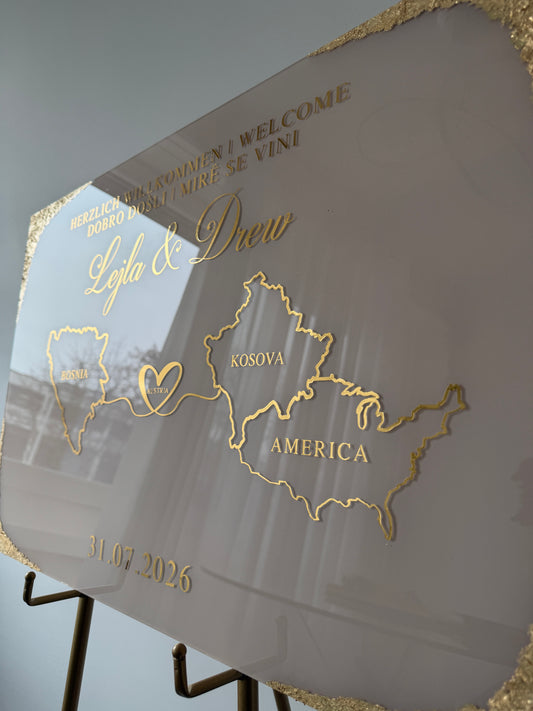 Love Without Borders -Wedding Sign