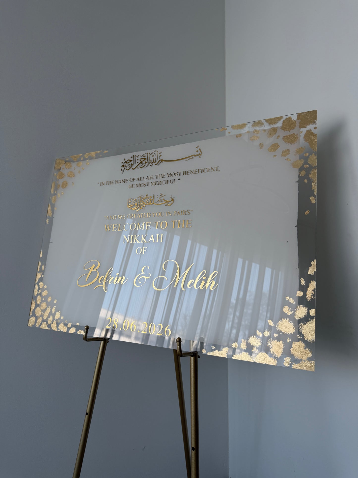 Ayat of Love – Nikkah Wedding Sign