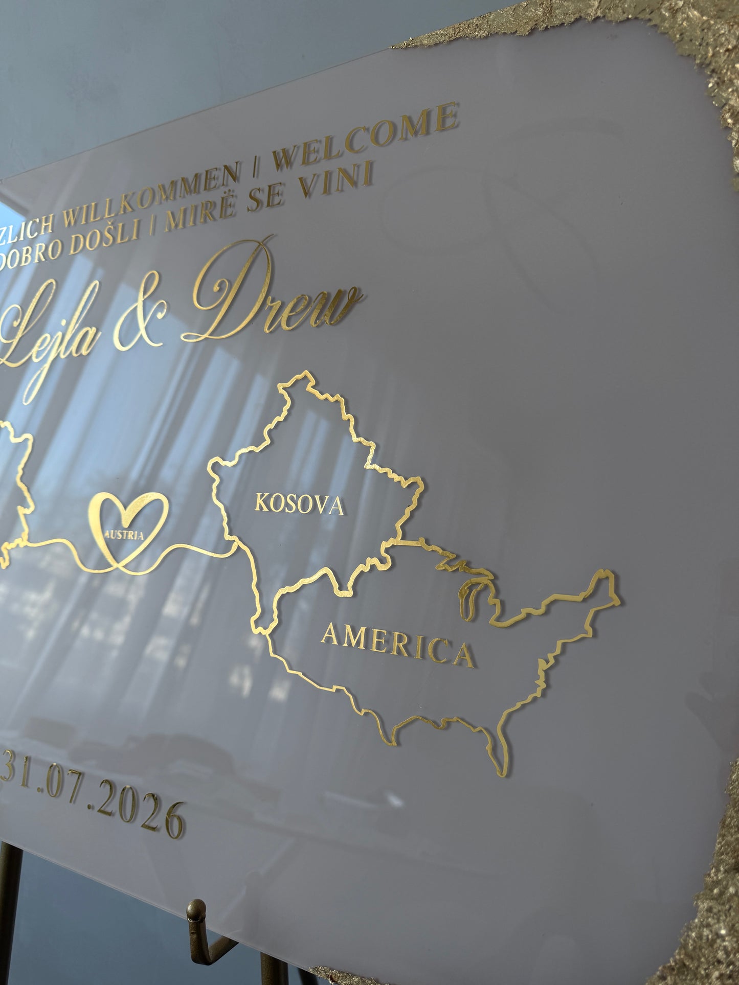 Love Without Borders -Wedding Sign