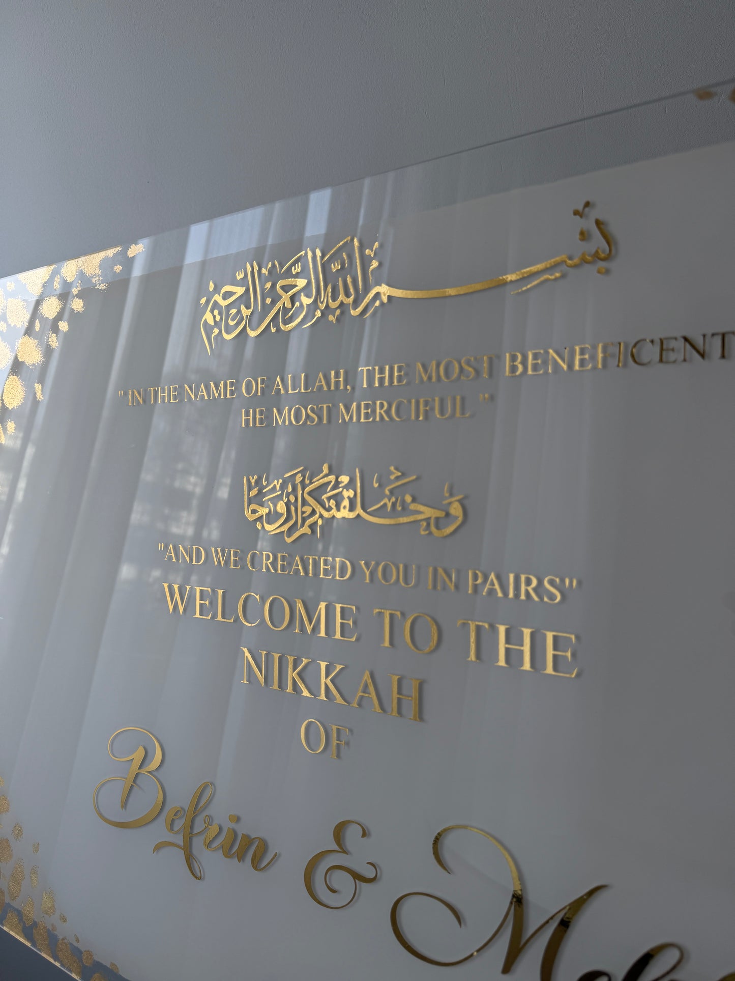 Ayat of Love – Nikkah Wedding Sign