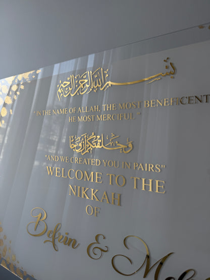Ayat of Love – Nikkah Wedding Sign