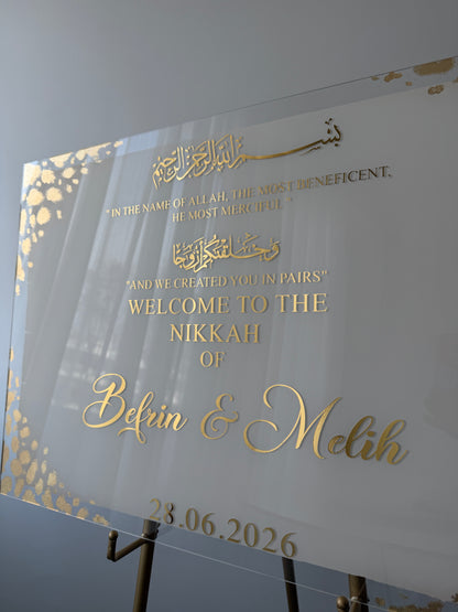 Ayat of Love – Nikkah Wedding Sign