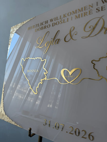 Love Without Borders -Wedding Sign