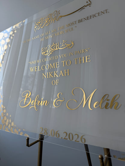 Ayat of Love – Nikkah Wedding Sign