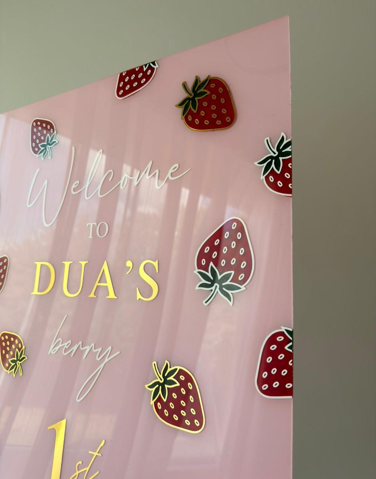 Strawberry Sign SVG Design 🍓