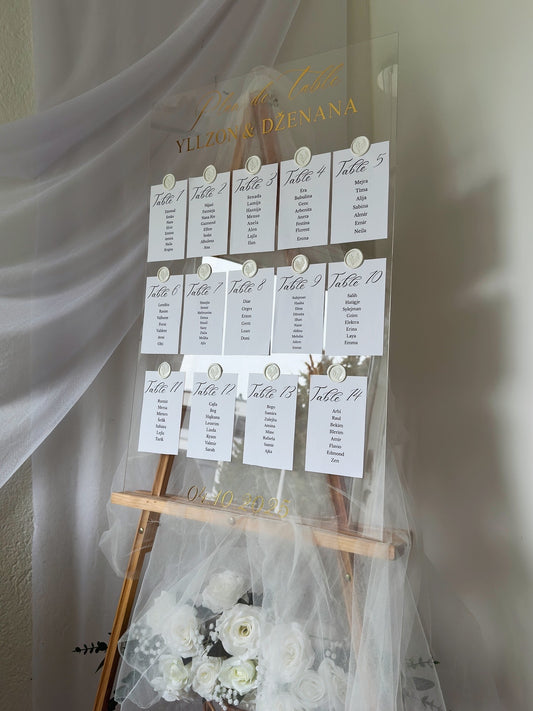 Find Your Seat – Acrylic Wedding Seating Sign